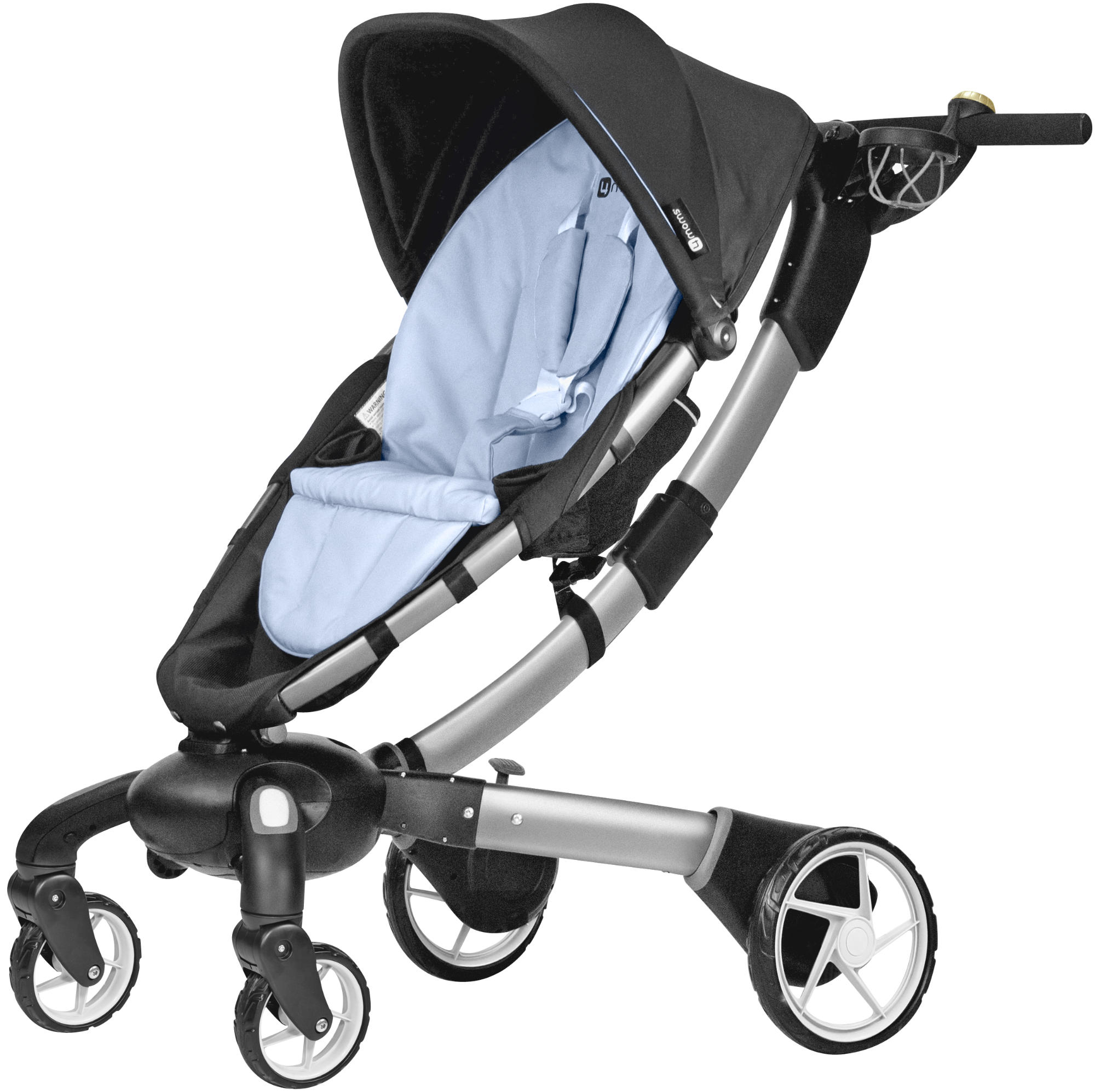4MOMS 15683 Origami Kinderwaagen Schwarz/Silber