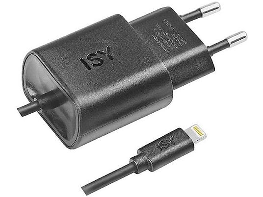 ISY IWC 3100 Micro USB Wall Charger lightning - Câble de chargement (Noir)