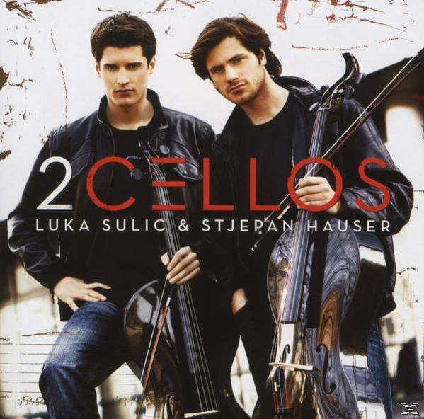 Albumcover: 2CELLOS, zwei Männer mit Celli, in schwarzen Jacken, Luka Sulic & Stjepan Hauser auf dem Cover.