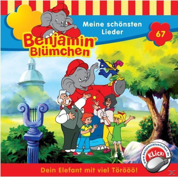 Ein Zeichentrick-Kinderalbumcover mit einer Gruppe von Menschen und einem Elefanten. Text ist auf Deutsch.