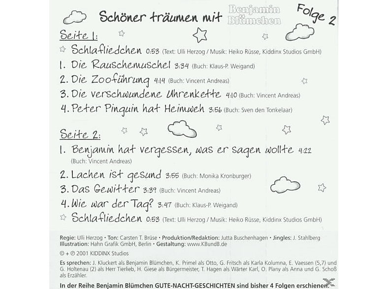 Thumbnail - Benjamin Blümchen - Gute-Nacht-Geschichten-Folge 2 (MC (analog))