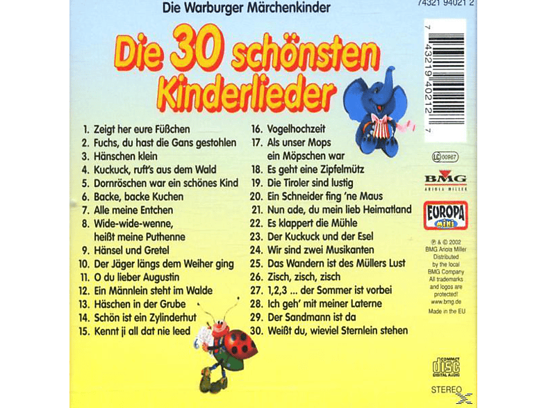 Thumbnail - VARIOUS - Die 30 schönsten Kinderlieder (CD)