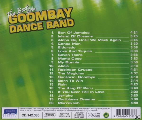 Albumcover mit Titelliste. Oben steht 'The Best of the Goombay Dance Band'.
