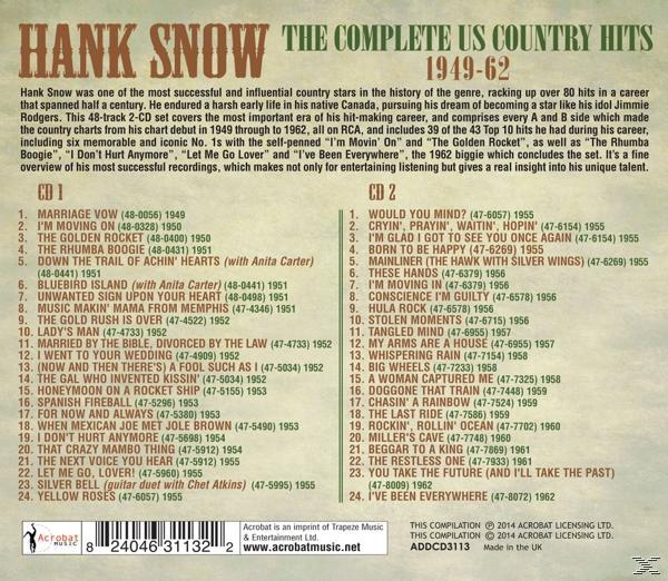 Hank Snow - The Complete US Country Hits 1949-62  - (CD)