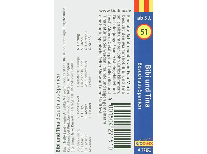 Thumbnail - Bibi Und Tina - und Folge 51: Besuch aus Spanien (MC)