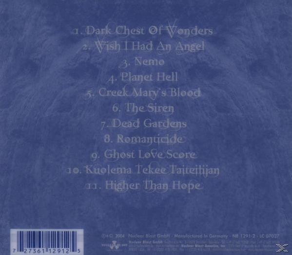 CD-Cover mit blauem Hintergrund, Trackliste und Logo.