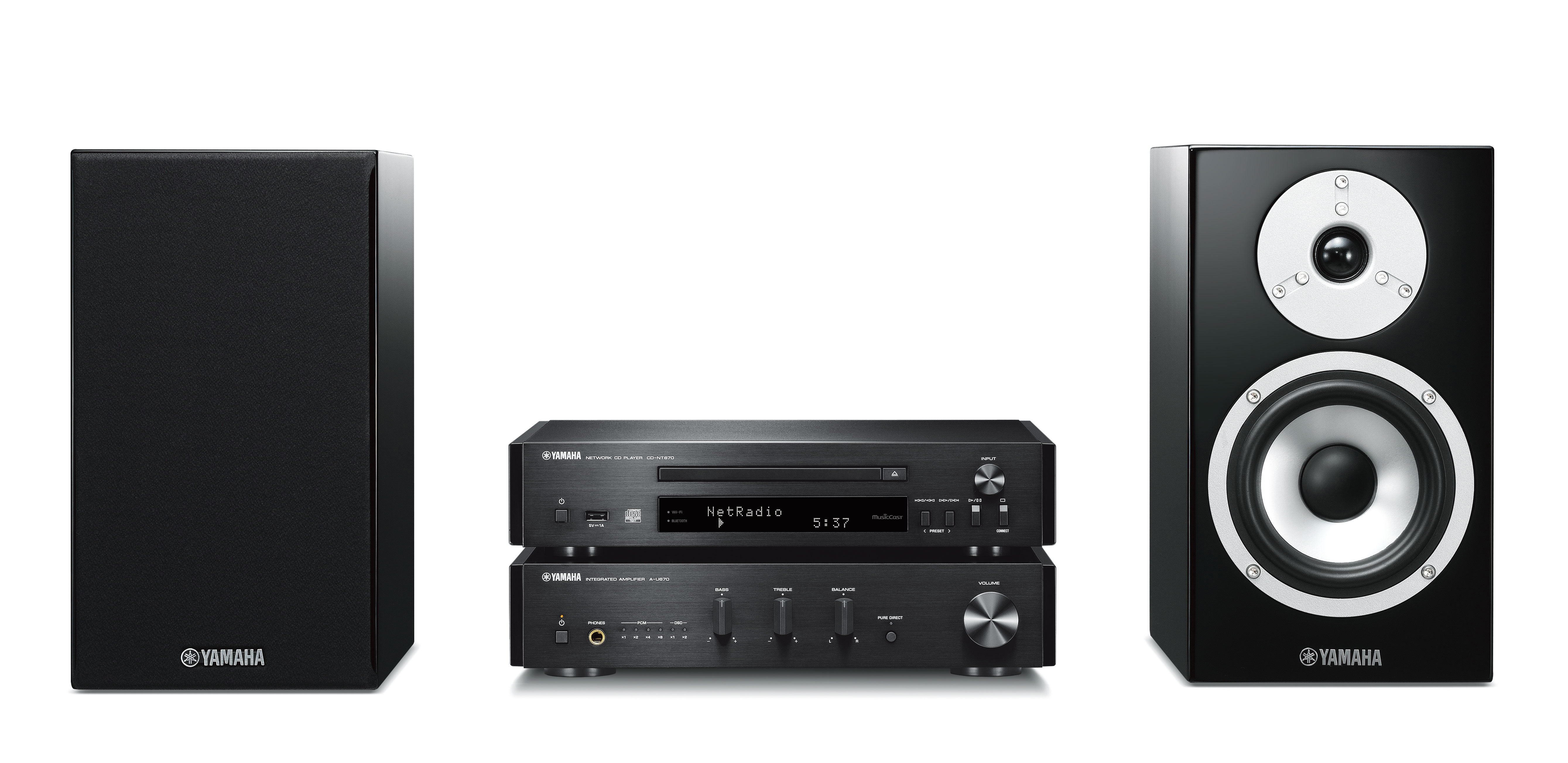 YAMAHA MCR-N870  Kompaktanlage (Schwarz)