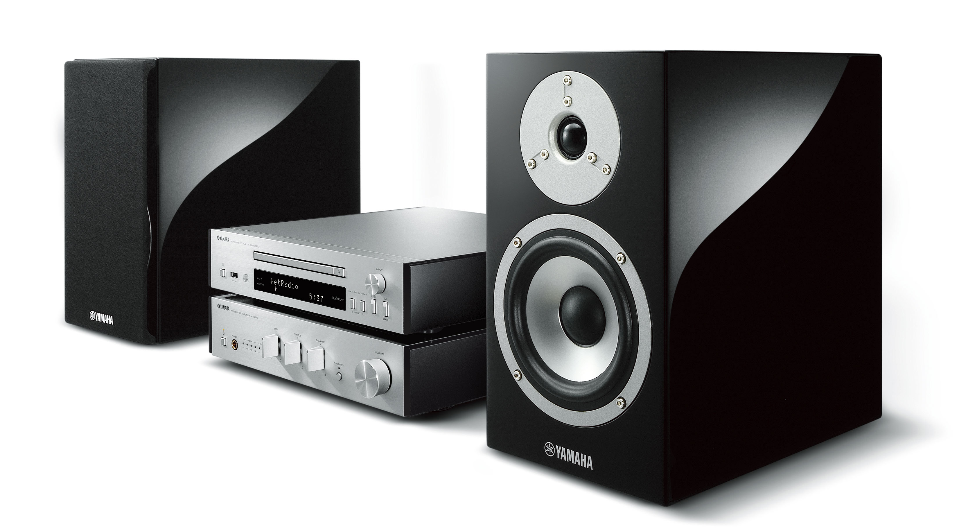 YAMAHA MCR-N870 Kompaktanlage (Schwarz/Silber)