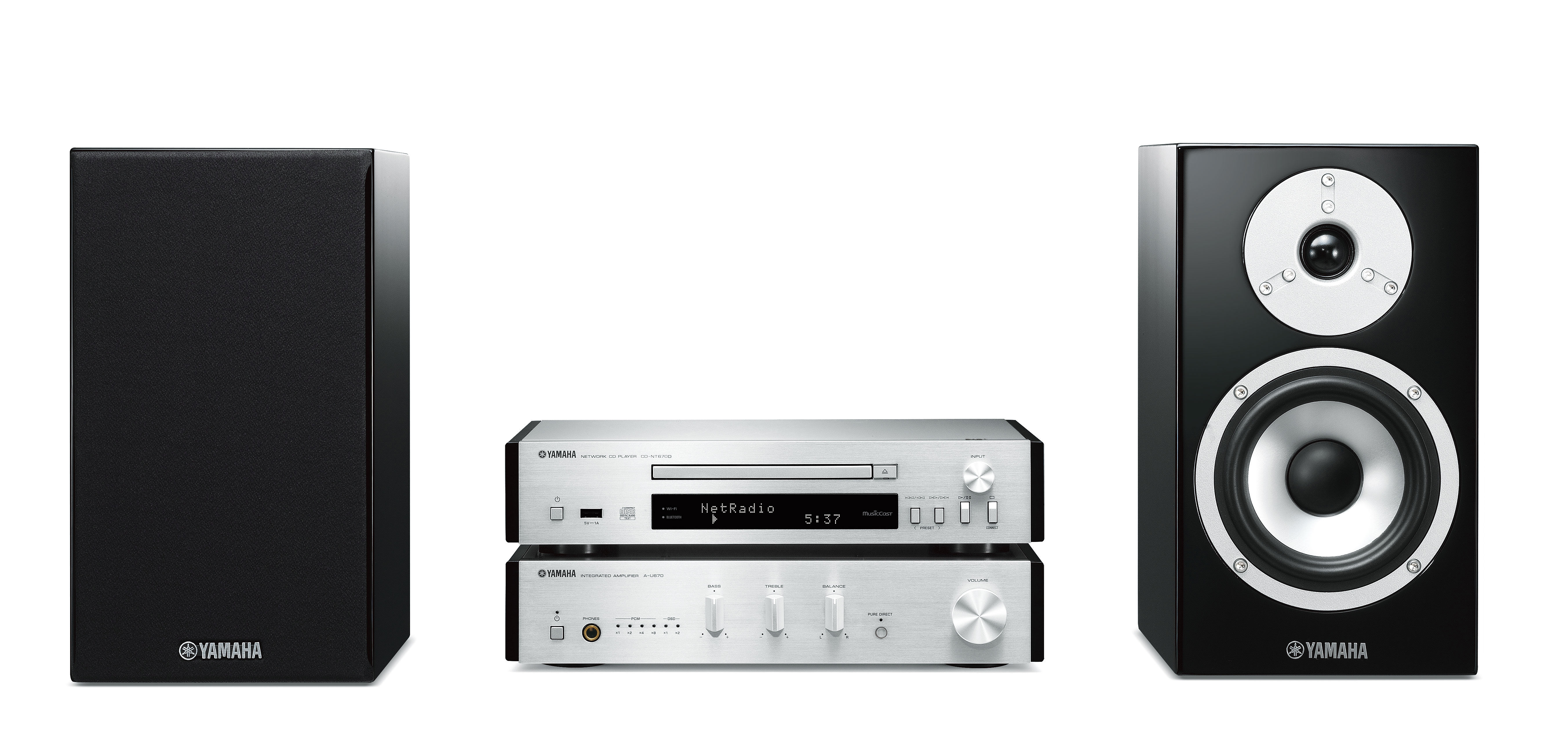 YAMAHA MCR-N870D  Kompaktanlage (Schwarz/Silber)