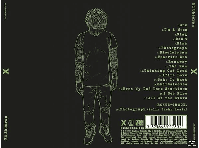 Thumbnail - Ed Sheeran - X (DELUXE EDITION + Felix Jaehn Remix Bonus Track) (CD)