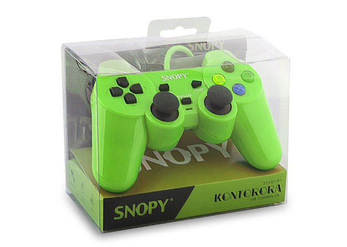 SNOPY SG-302 Yeşil USB 1.8m Kablolu Oyun Kolu