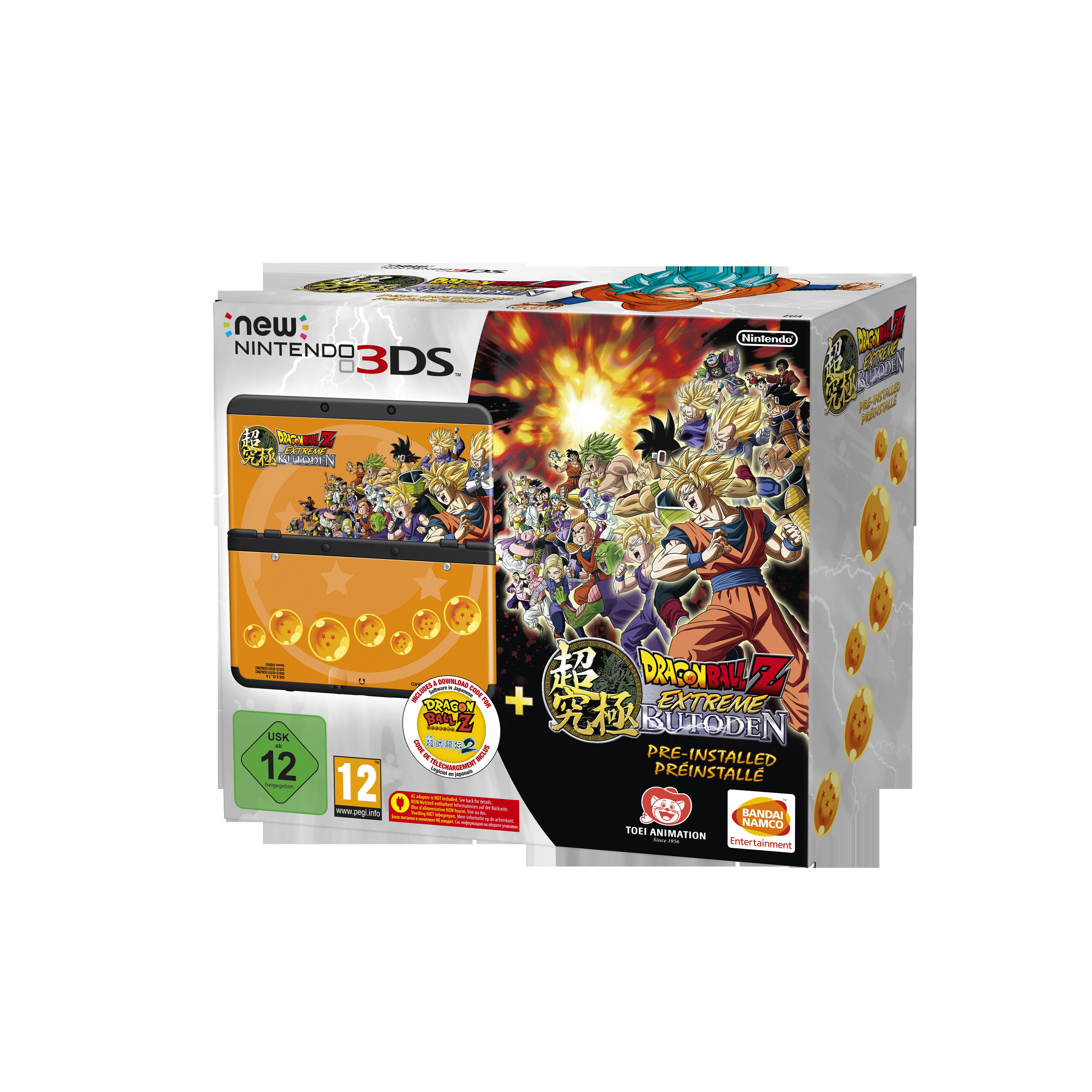 NINTENDO New Nintendo 3DS schwarz inkl. Dragon Ball Z: Extreme Butoden