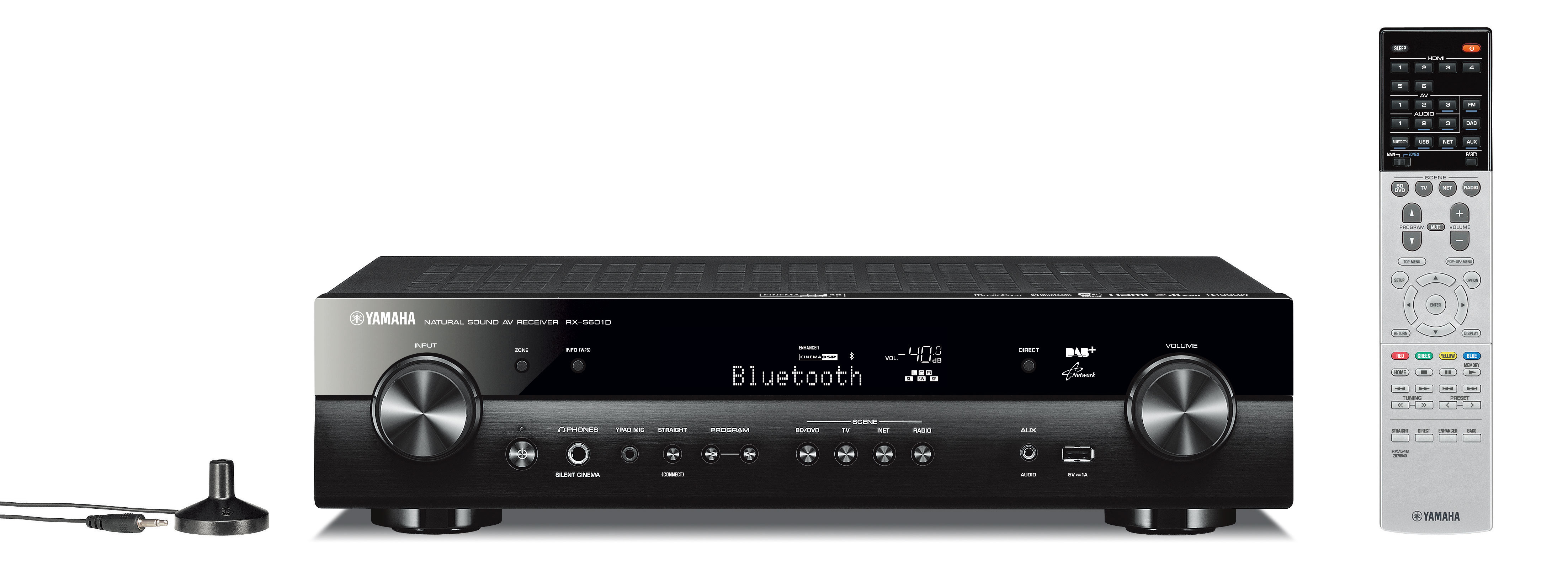 YAMAHA RX-S601D AV-Receiver (5 Kanäle, 95 Watt pro Kanal, Schwarz)
