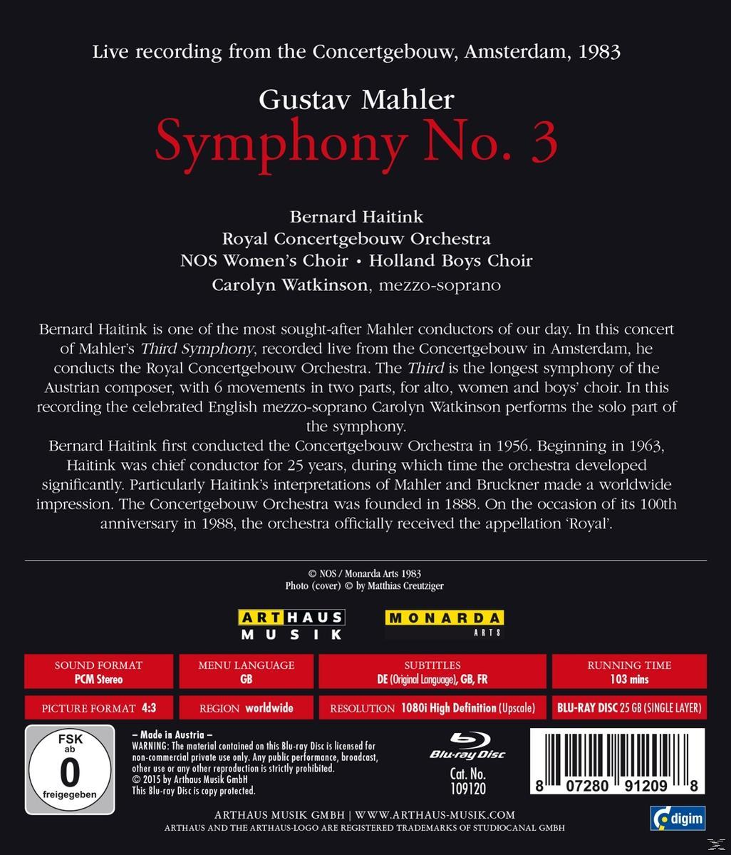 Carolyn Watkinson, VARIOUS, Royal Concertgebouw Orchestra - Sinfonie 3  - (Blu-ray)