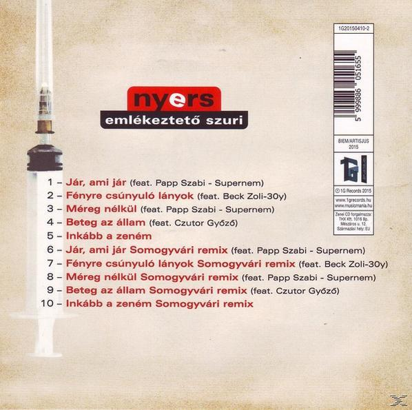 Nyers - Emlékeztető Szuri (CD)