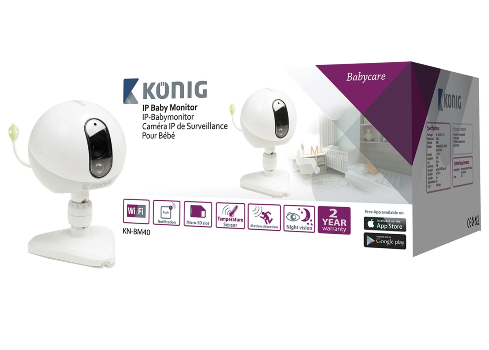 KONIG Konig BM40 IP Bebek Güvenlik Kamerası