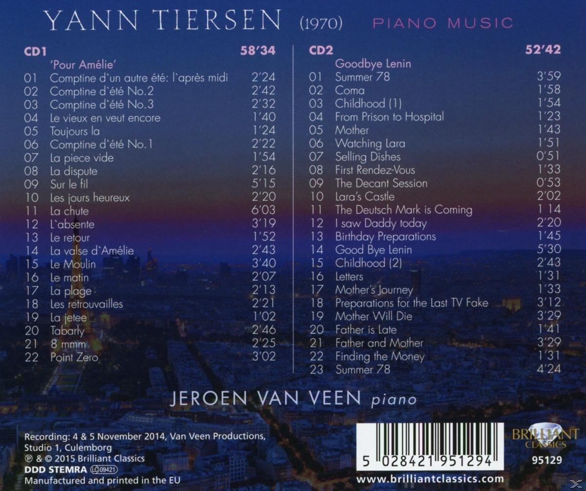 Jeroen Van Veen - Pour Amelie-Piano Music  - (CD)