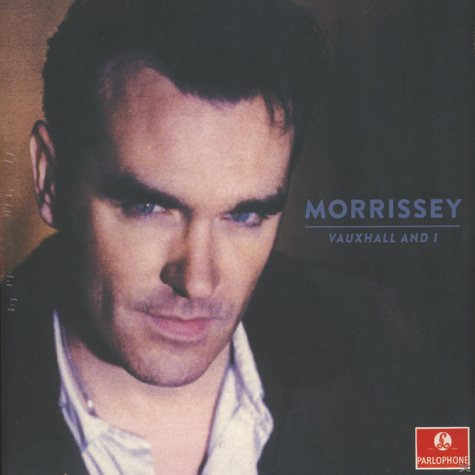 Morrissey Albumcover. Gesicht eines Mannes, Nahaufnahme. Porträt, dunkler Hintergrund, Morrissey und Albumtitel.