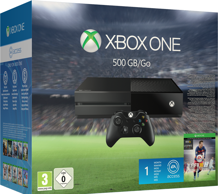 MICROSOFT Xbox One 500GB mit FIFA 16 (DLC)+ 1 Monat EA Access gratis + Forza Motorsport 6