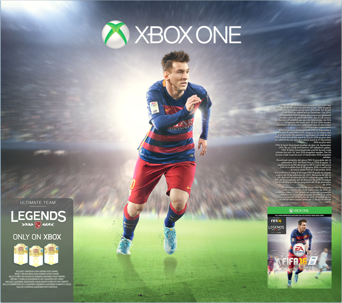 MICROSOFT Xbox One 500GB mit FIFA 16 (DLC)+ 1 Monat EA Access gratis + Forza Motorsport 6