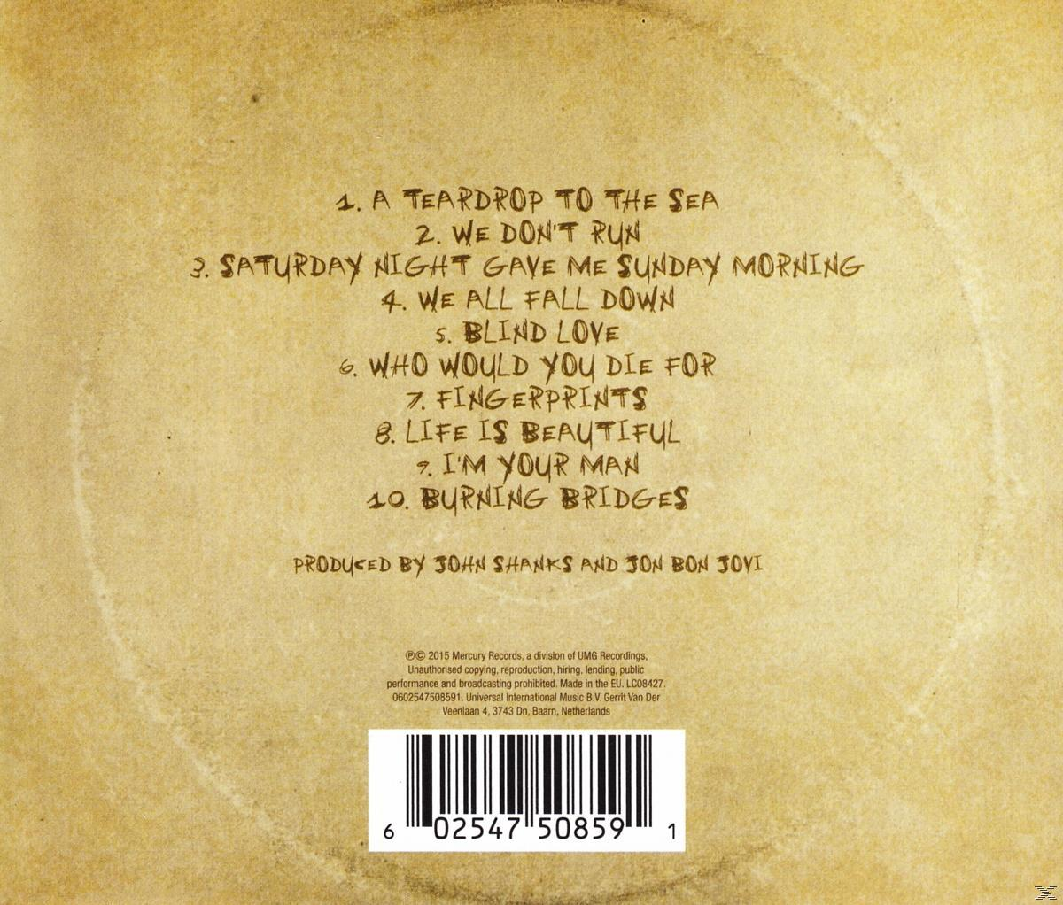 CD-Rückseite mit Titelliste und Barcode. Brauner Hintergrund.