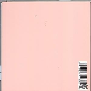 Rosa Quadrat. Weißer Hintergrund mit Barcode.