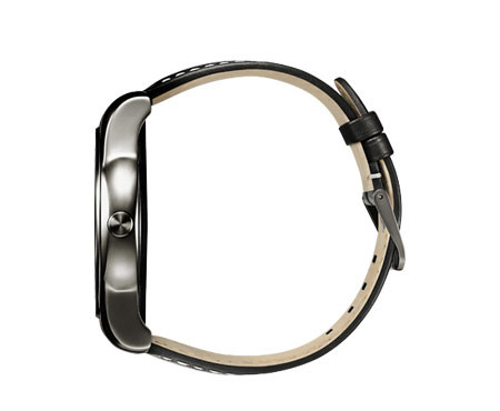 LG 2027486 Watch Urbane Smart Watch Echtleder Armband; auswechselbar mit Standard 22 mm Pitch, Silber