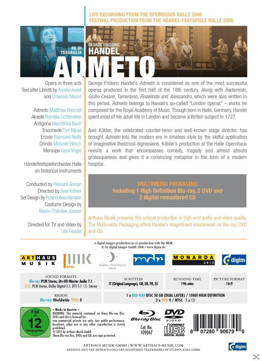 Admeto (DVD) - VARIOUS, - Halle Händelfestspielorchester