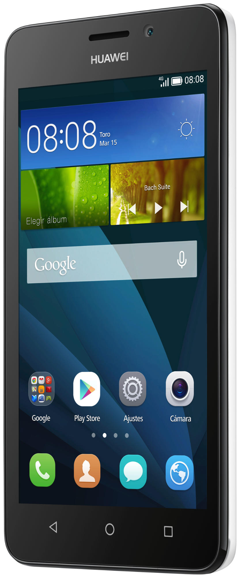 Móvil - Huawei Y635 de 8GB con red 4G, pantalla IPS LCD 5", blanco