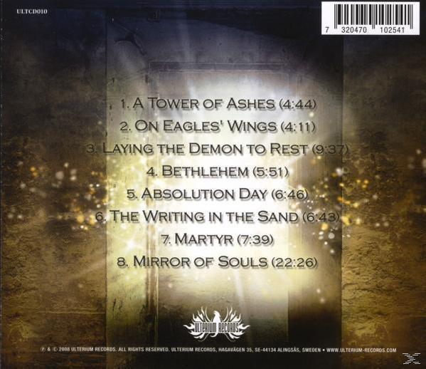 CD-Rückseite mit Titeln und Barcode.