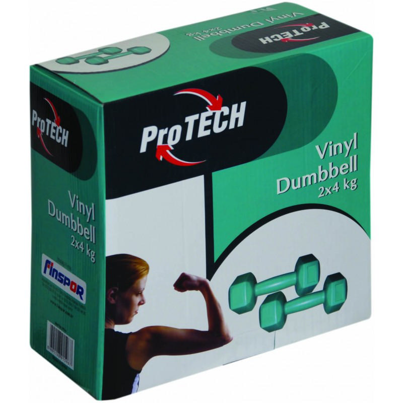 PROTECH Dambıl Kutulu Çift Vinly 4 kg Yeşil
