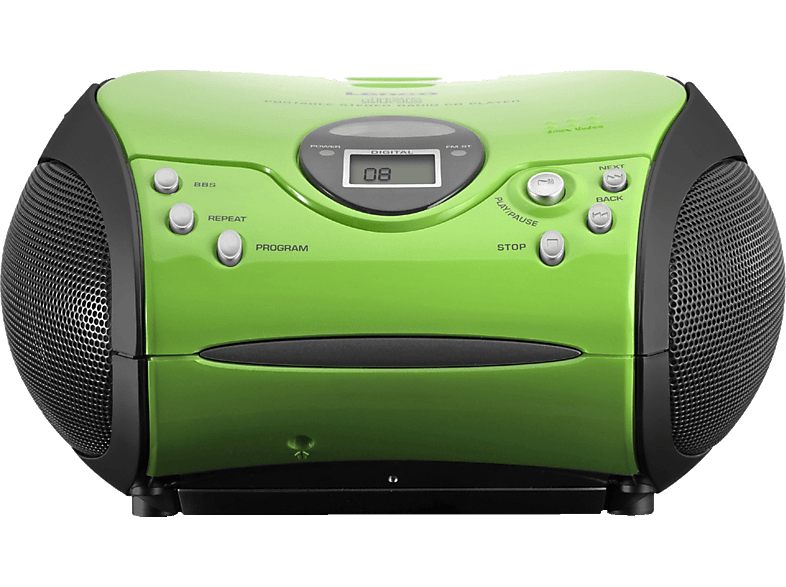 LENCO Draagbare radio Groen (SCD-24)