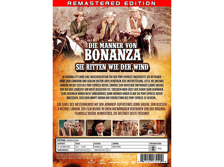 Die Männer von Bonanza, sie ritten wie der Wind DVD
