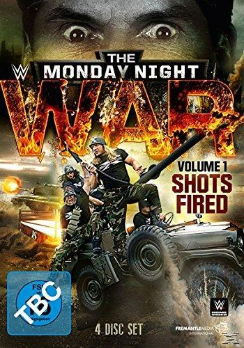 DVD-Cover für 'The Monday Night War' mit Soldaten und Explosionen.