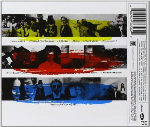 Albumcover mit einer Collage von Bildern und Text auf weißem Hintergrund.