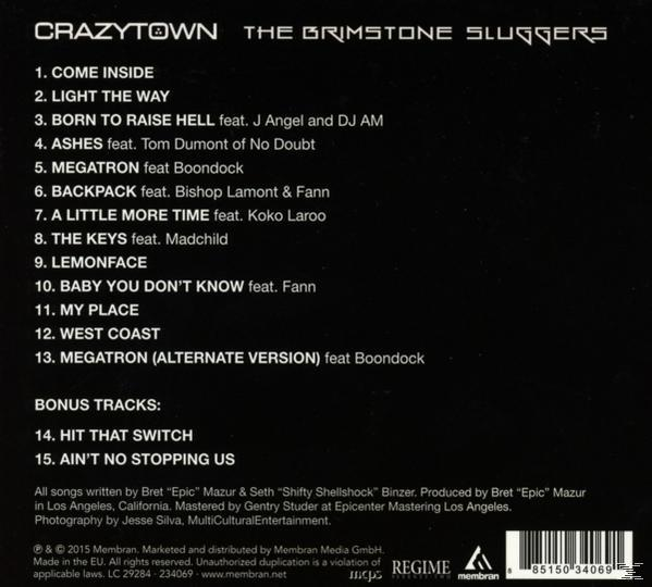 Crazy Town - The Brimstone Sluggers  - (CD)