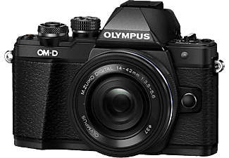 OLYMPUS E-M10III Double Zoom Kit - Systemkamera Schwarz