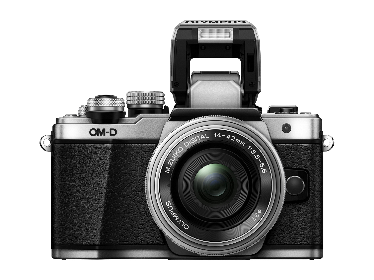 OLYMPUS OM-D E-M10 Mark II  Systemkamera mit Objektiv 14-42 mm, 7,6 cm Display Touchscreen, WLAN