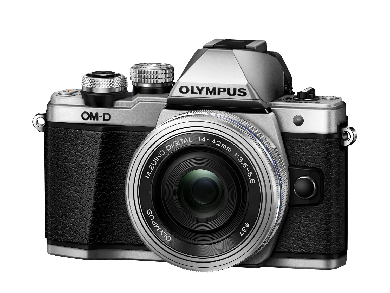 OLYMPUS OM-D E-M10 Mark II  Systemkamera mit Objektiv 14-42 mm, 7,6 cm Display Touchscreen, WLAN
