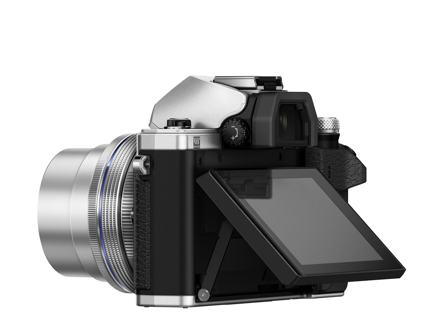 OLYMPUS OM-D E-M10 Mark II  Systemkamera mit Objektiv 14-42 mm, 7,6 cm Display Touchscreen, WLAN