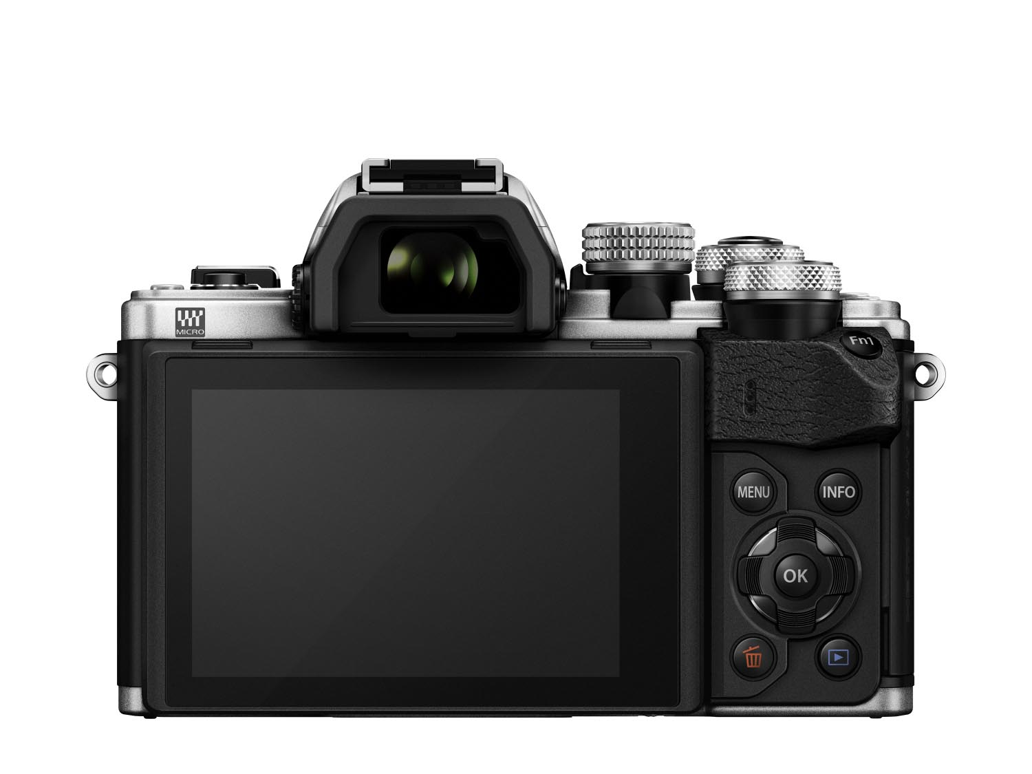 OLYMPUS OM-D E-M10 Mark II Body Systemkamera, 7,6 cm Display Touchscreen, WLAN