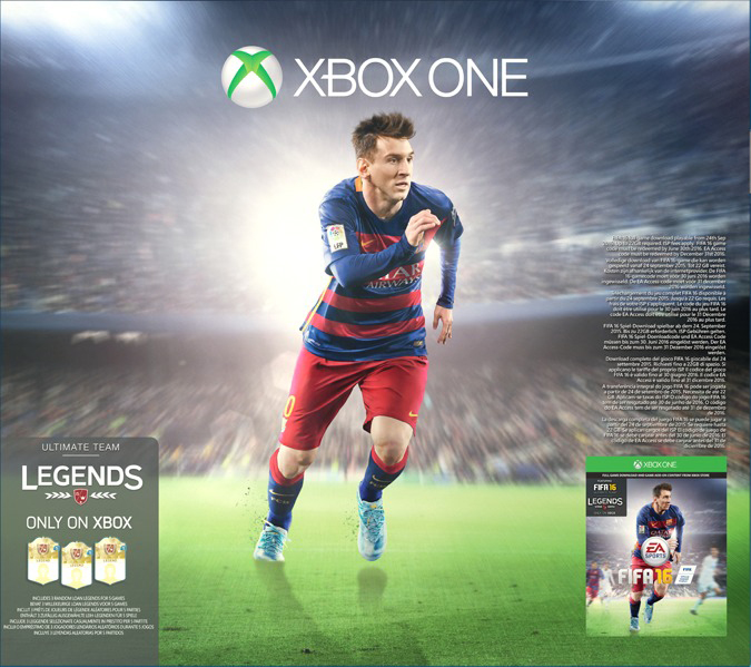 MICROSOFT Xbox One 500 GB + Fifa 16 (5C7-00168)