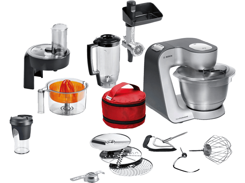 BOSCH MUM59S81DE Creation Line Küchenmaschine Silber  (Rührschüsselkapazität: 3,9 l, 1000 Watt) online kaufen | MediaMarkt