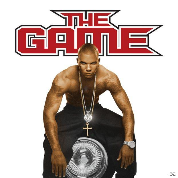 Albumcover mit The Game, ohne Hemd, Schmuck und Chrom-Design.