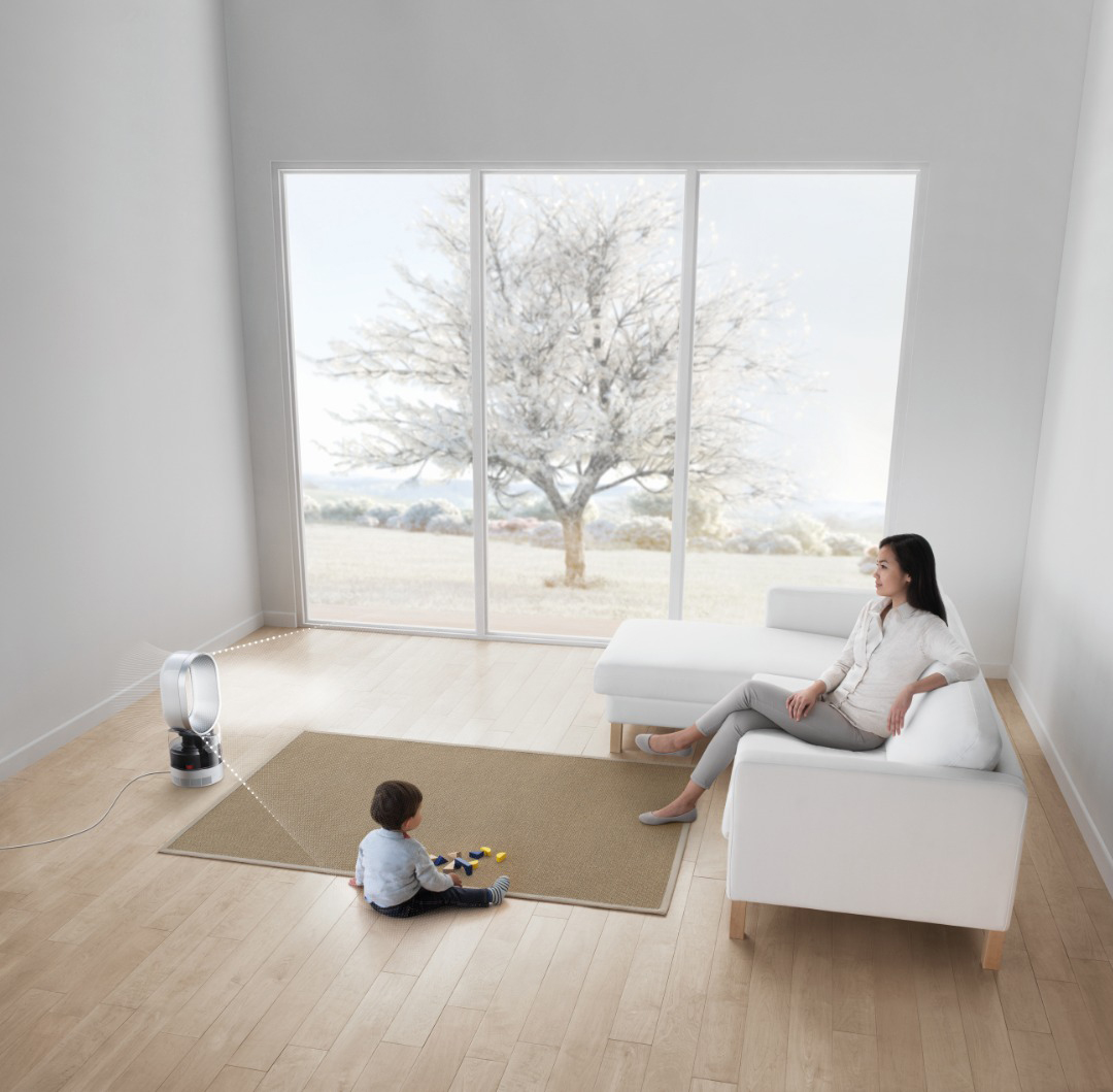 DYSON Luftbefeuchter AM10 Luftbefeuchter mit Ventilatorfunktion Weiß, Silber 