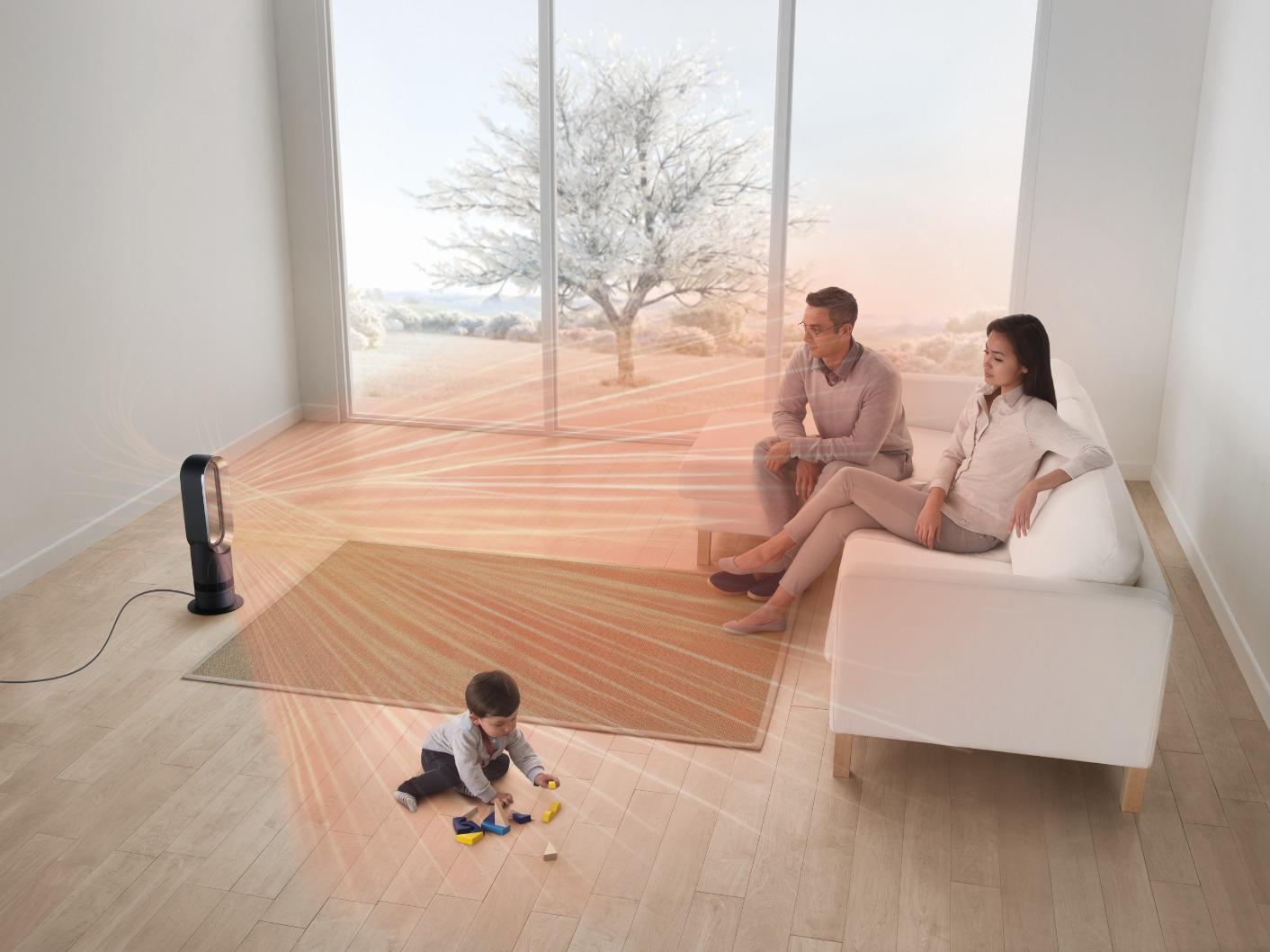 DYSON AM09  Heizlüfter und Ventilator (2000 Watt)