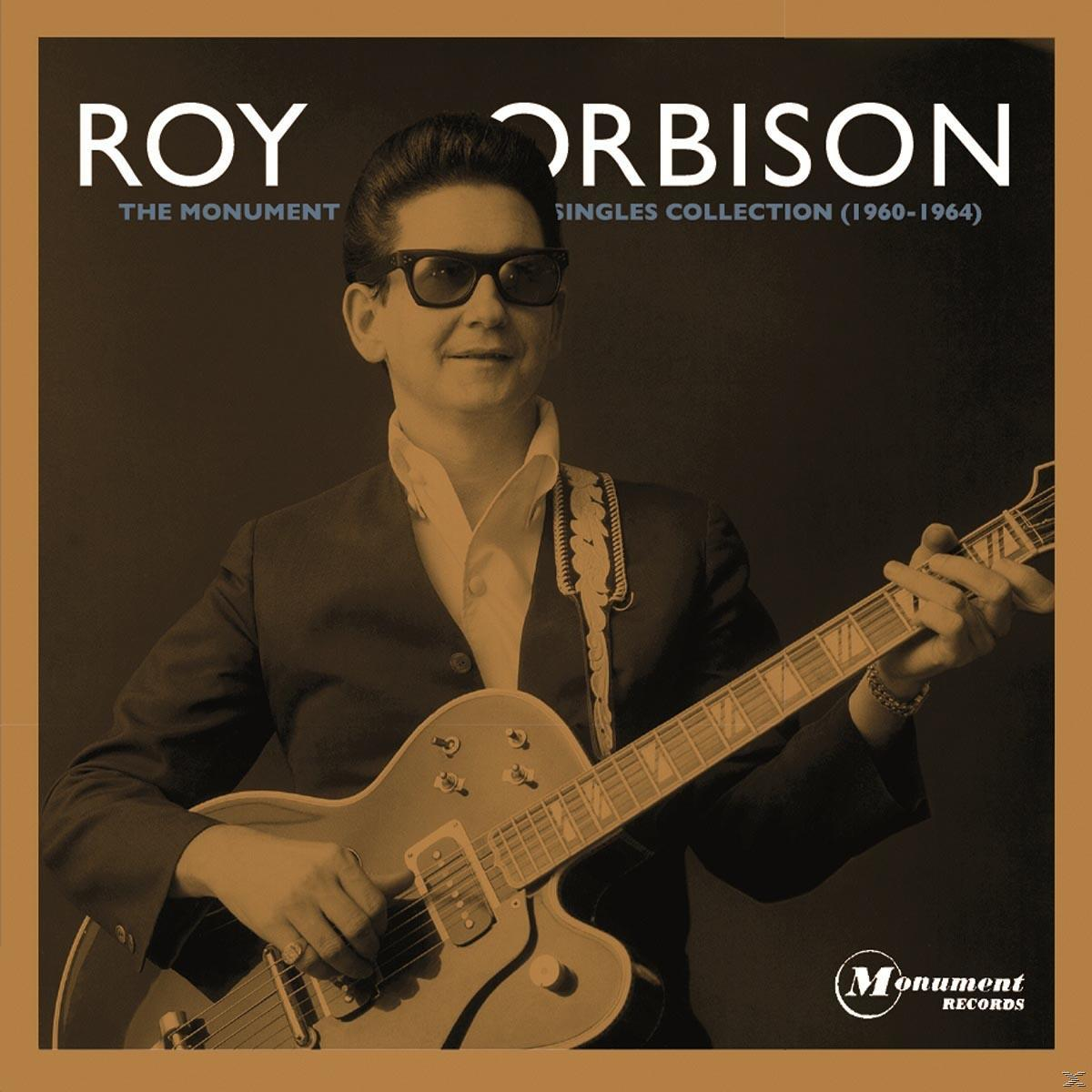 Roy Orbison album borítója. Roy napszemüvegben, gitárt tart. Barna és arany színek.