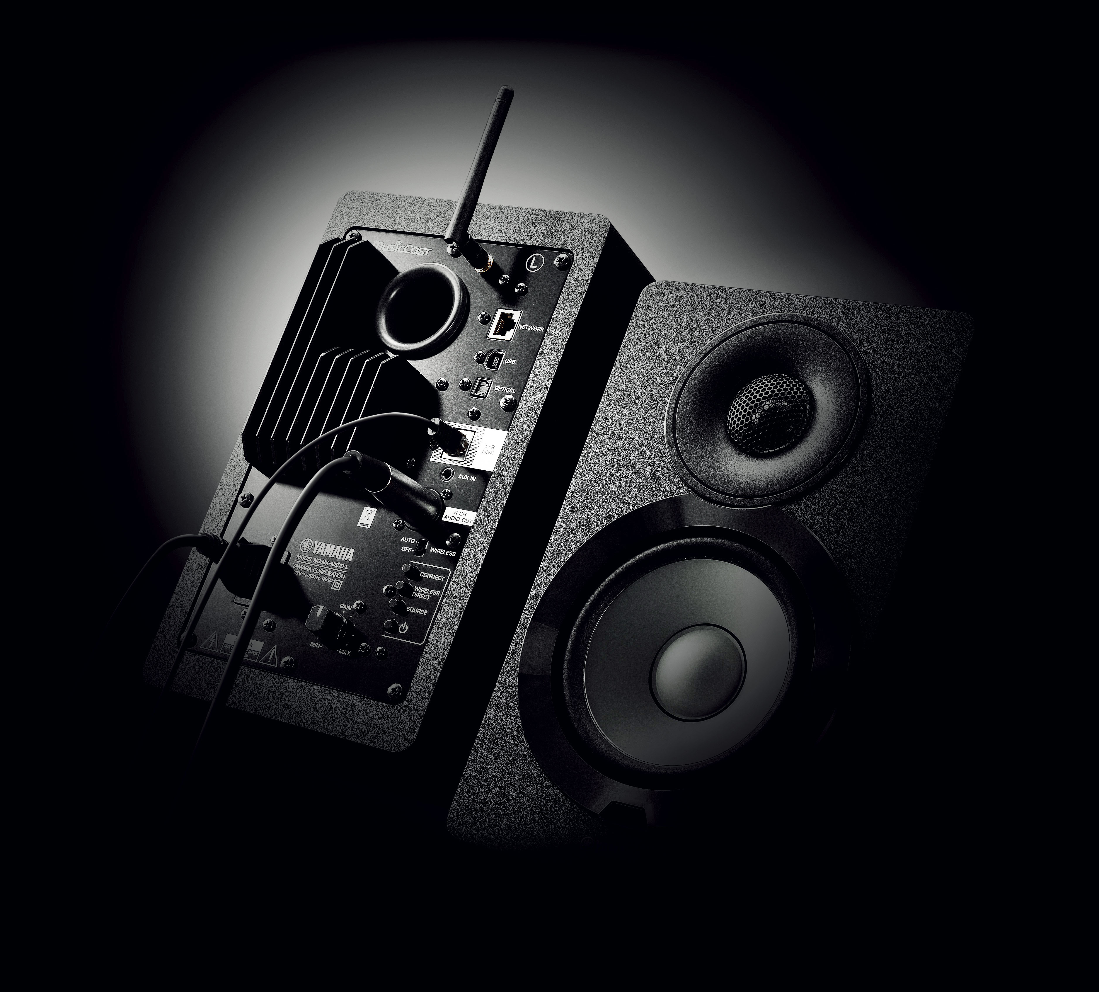 YAMAHA NX-N500 Lautsprecher App-steuerbar, Bluetooth, Schwarz