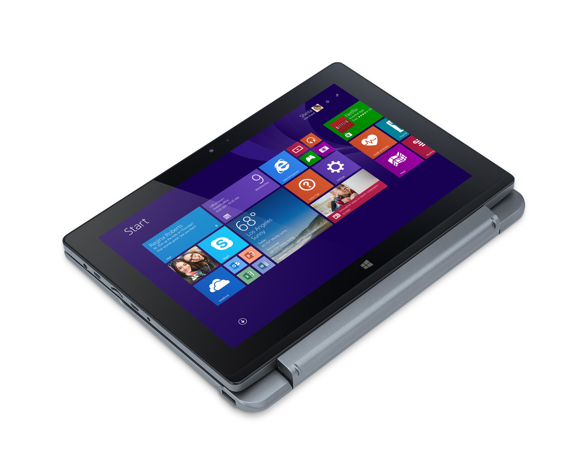 ACER One 10 S1002-17WT, Tablet, 32 GB, 10,1 Zoll, Gun Metal