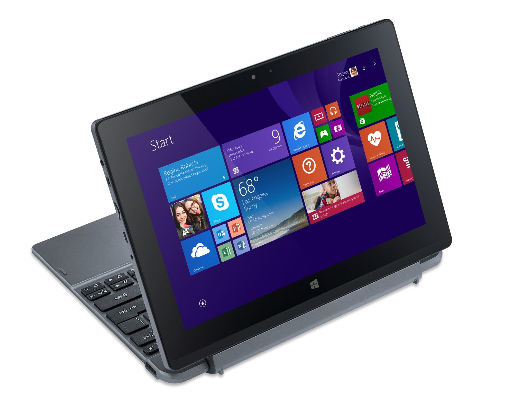 ACER One 10 S1002-17WT, Tablet, 32 GB, 10,1 Zoll, Gun Metal